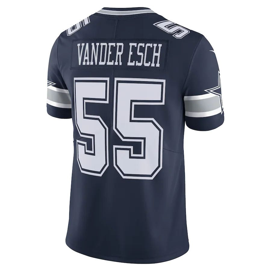 Custom #55 Navy DAL Football Shirt Top