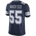Custom #55 Navy DAL Football Shirt Top