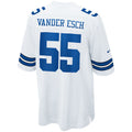 Custom #55 White DAL Football Shirt Top