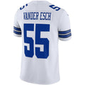 Custom #55 White DAL Football Shirt Top