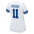 Custom #11 White DAL Football Shirt Top