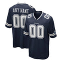 Custom Navy DAL Football Shirt Top