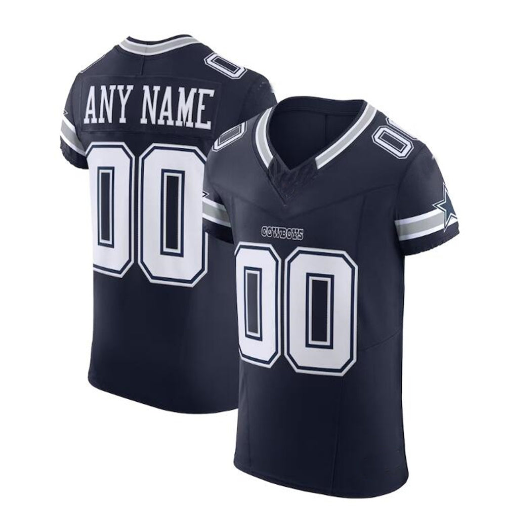 Custom Navy DAL Football Shirt Top