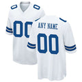 Custom White DAL Football Shirt Top