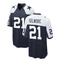 Custom #21 Navy DAL Football Shirt Top