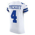 Custom #4 White DAL Football Shirt Top