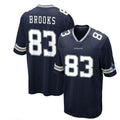 Custom #83 Navy DAL Football Shirt Top