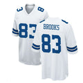 Custom #83 White DAL Football Shirt Top