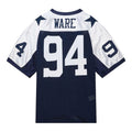 Custom #94 Navy 2011 Throwback DAL Football Shirt Top