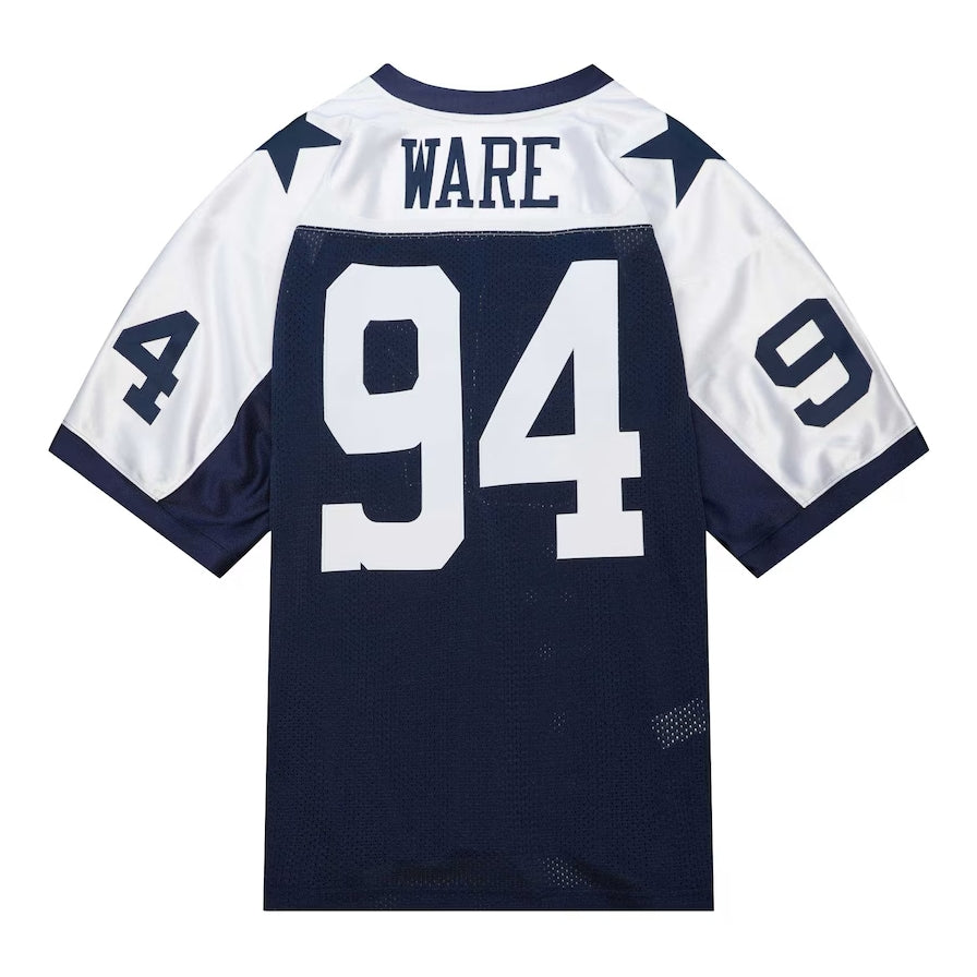 Custom #94 Navy 2011 Throwback DAL Football Shirt Top