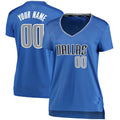 Custom Blue DAL Basketball Shirt Top