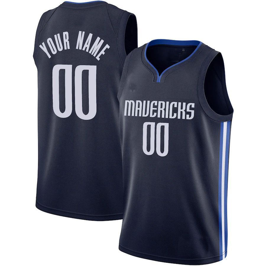 Custom #20 Navy 2019 DAL Basketball Shirt Top