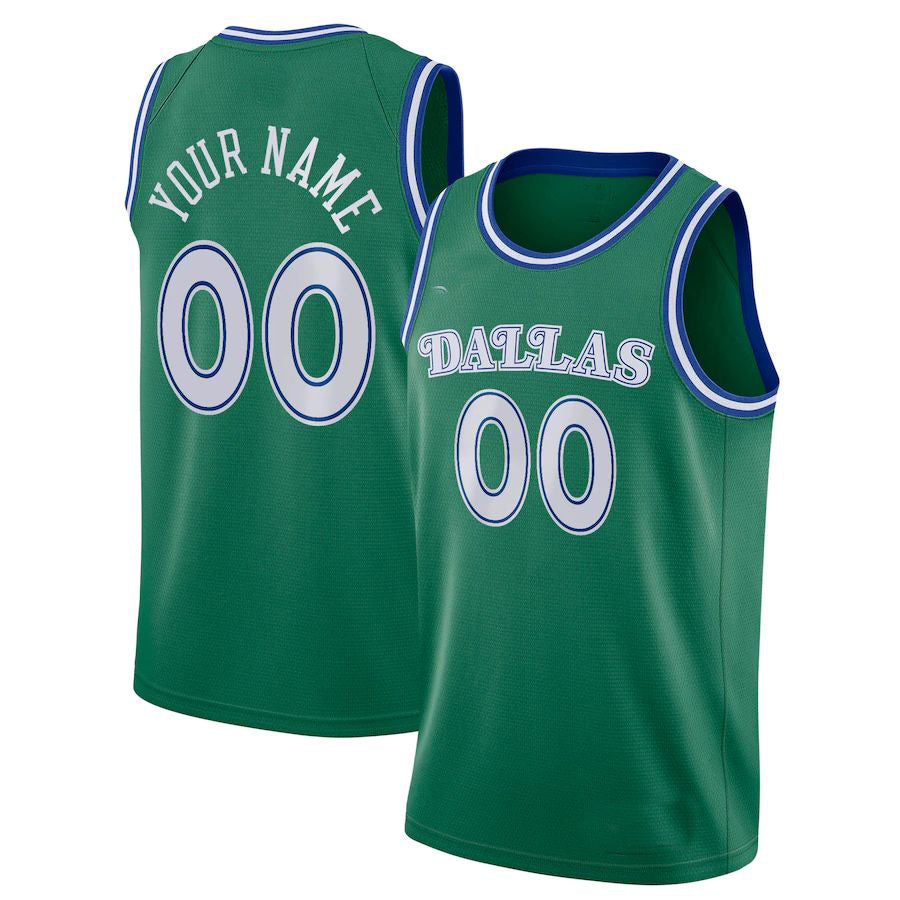 Custom #21 Green 2020 DAL Basketball Shirt Top