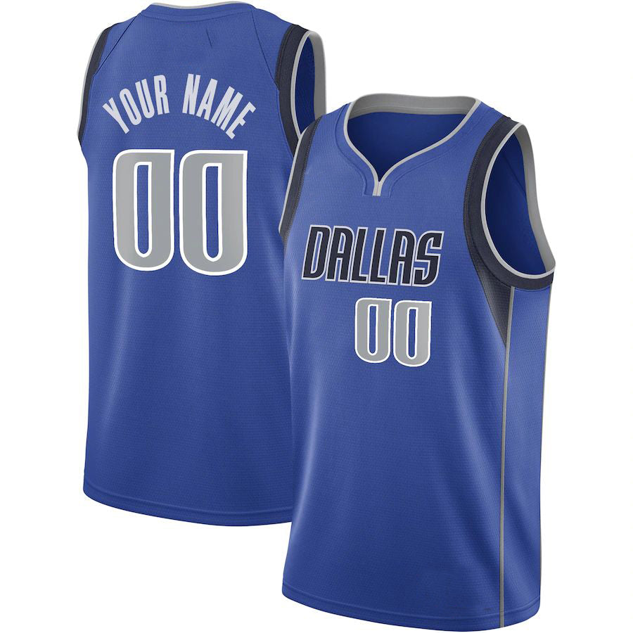 Custom #21 Blue 2020 DAL Basketball Shirt Top