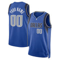 Custom #22 Blue 2021 DAL Basketball Shirt Top