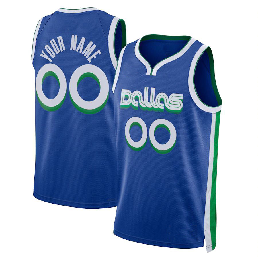 Custom #23 Blue 2022 DAL Basketball Shirt Top