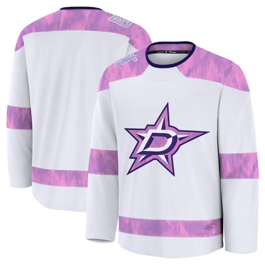 Custom White 2024 DAL Hockey Shirt Top