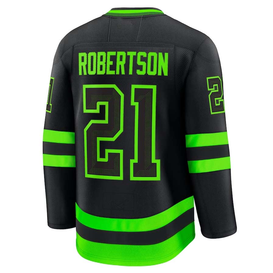 Custom #21 Black DAL Hockey Shirt Top