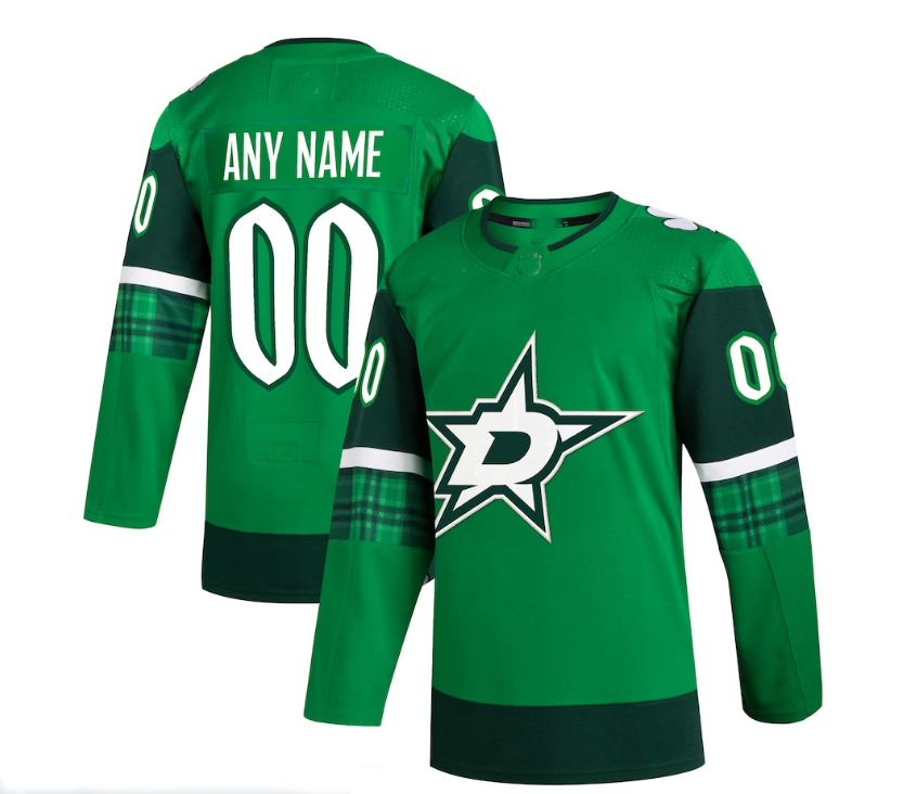 Custom Green 2023 DAL Hockey Shirt Top