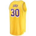 Custom #30 Gold LAL Basketball Shirt Top