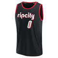 Custom #0 Black 2021 POR Basketball Shirt Top