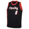 Custom #0 Black 2021 POR Basketball Shirt Top