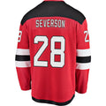 Custom #28 Red NJD Hockey Shirt Top