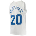 Custom #20 White 1996 TOR Basketball Shirt Top