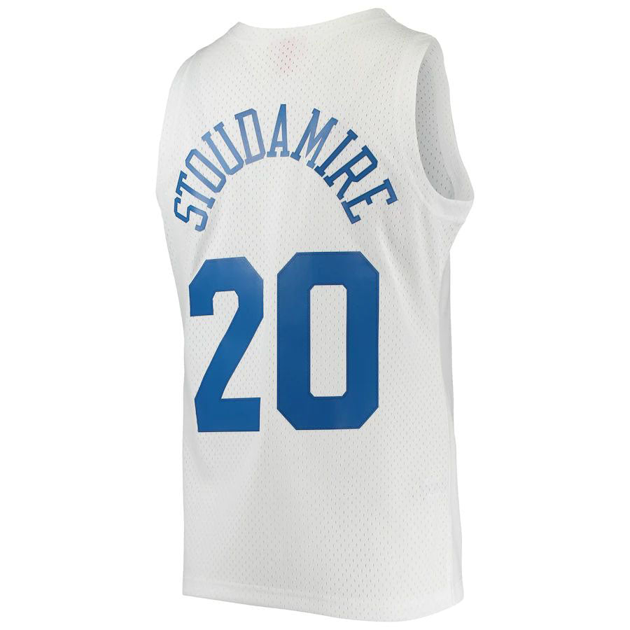 Custom #20 White 1996 TOR Basketball Shirt Top