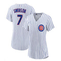 Custom #7 White CHC Baseball Shirt Top