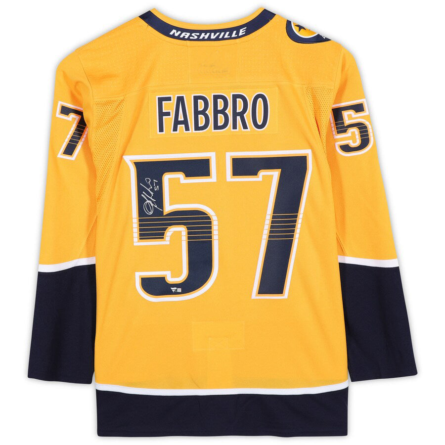 Custom #57 Gold NSH Hockey Shirt Top