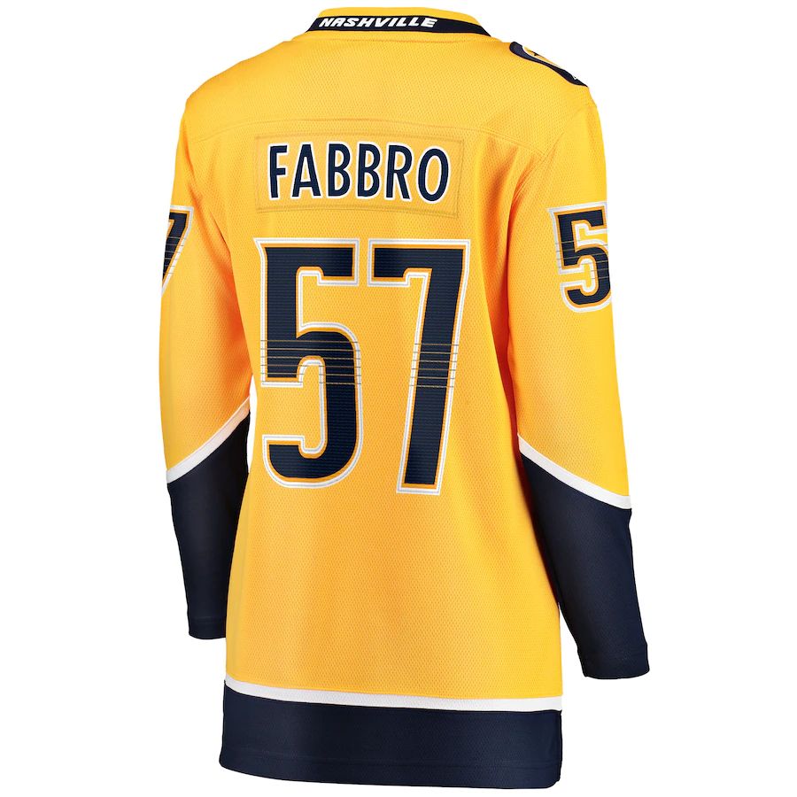 Custom #57 Gold NSH Hockey Shirt Top