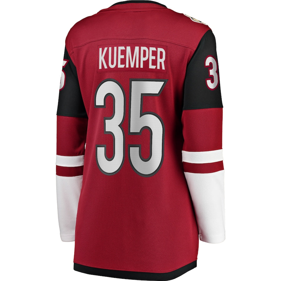 Custom #35 Garnet Hockey Shirt Top