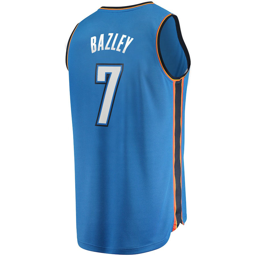Custom #7 Blue OKC Basketball Shirt Top