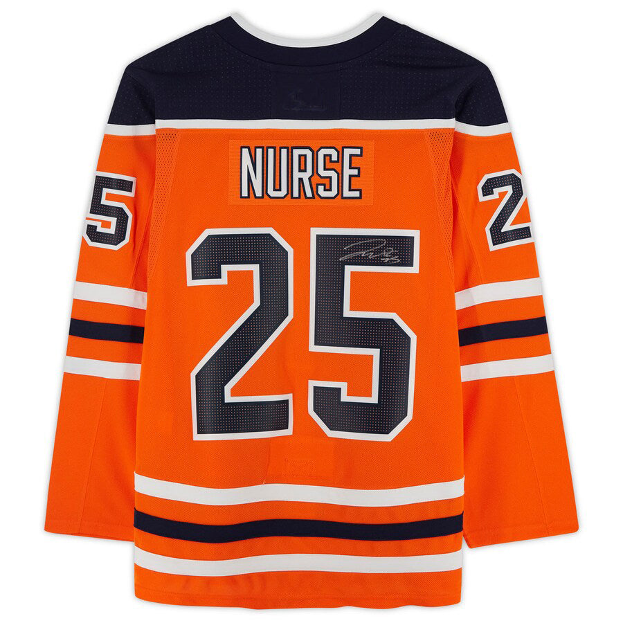 Custom #25 Orange EDM Hockey Shirt Top