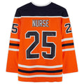 Custom #25 Orange EDM Hockey Shirt Top