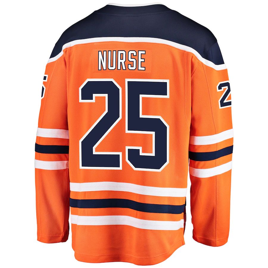 Custom #25 Orange EDM Hockey Shirt Top