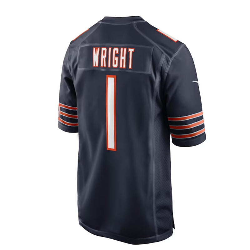 Custom #1 Navy 2023 CHI Football Shirt Top