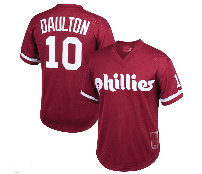 Custom #10 Burgundy PHI Baseball Shirt Top