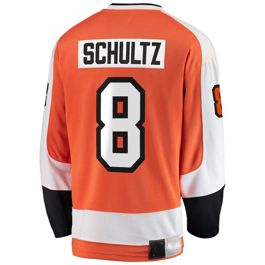 Custom #8 Orange PHI Hockey Shirt Top