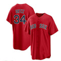 Custom #34 Red BOS Baseball Shirt Top