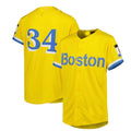Custom #34 Red City Connect BOS Baseball Shirt Top