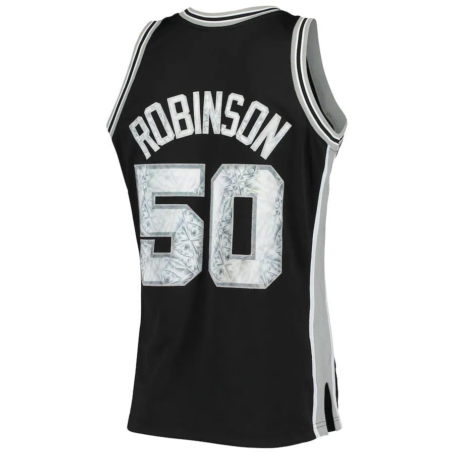 Custom #50 Black 1996 SAS Basketball Shirt Top