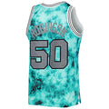 Custom #50 Teal 1998 SAS Basketball Shirt Top