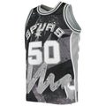 Custom #50 Black 1998 SAS Basketball Shirt Top