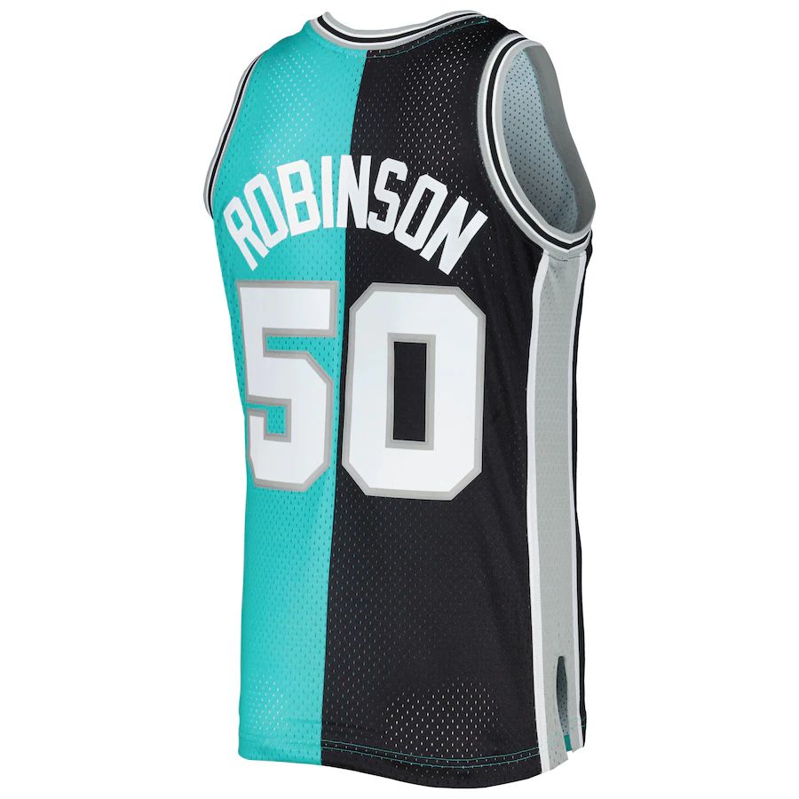 Custom #50 Black 1998 SAS Basketball Shirt Top