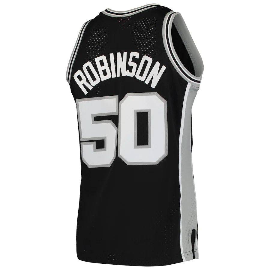 Custom #50 Black 1998 SAS Basketball Shirt Top