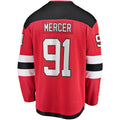 Custom #91 Red NJD Hockey Shirt Top