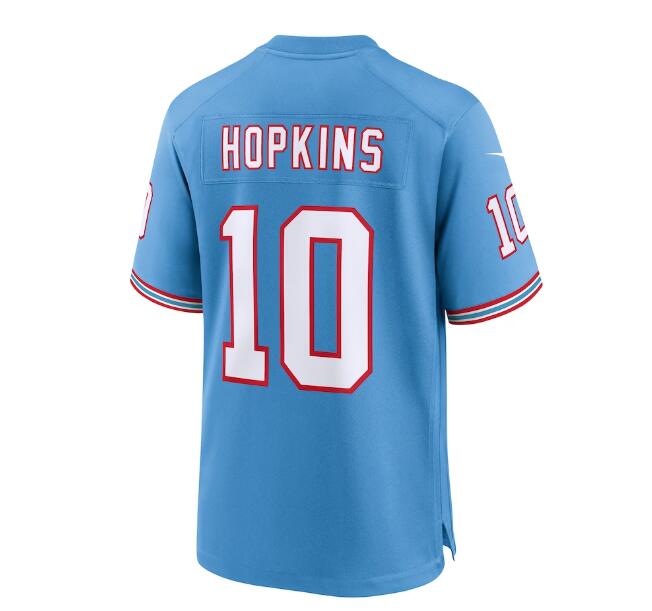 Custom #10 Light Blue Throwback TEN Football Shirt Top