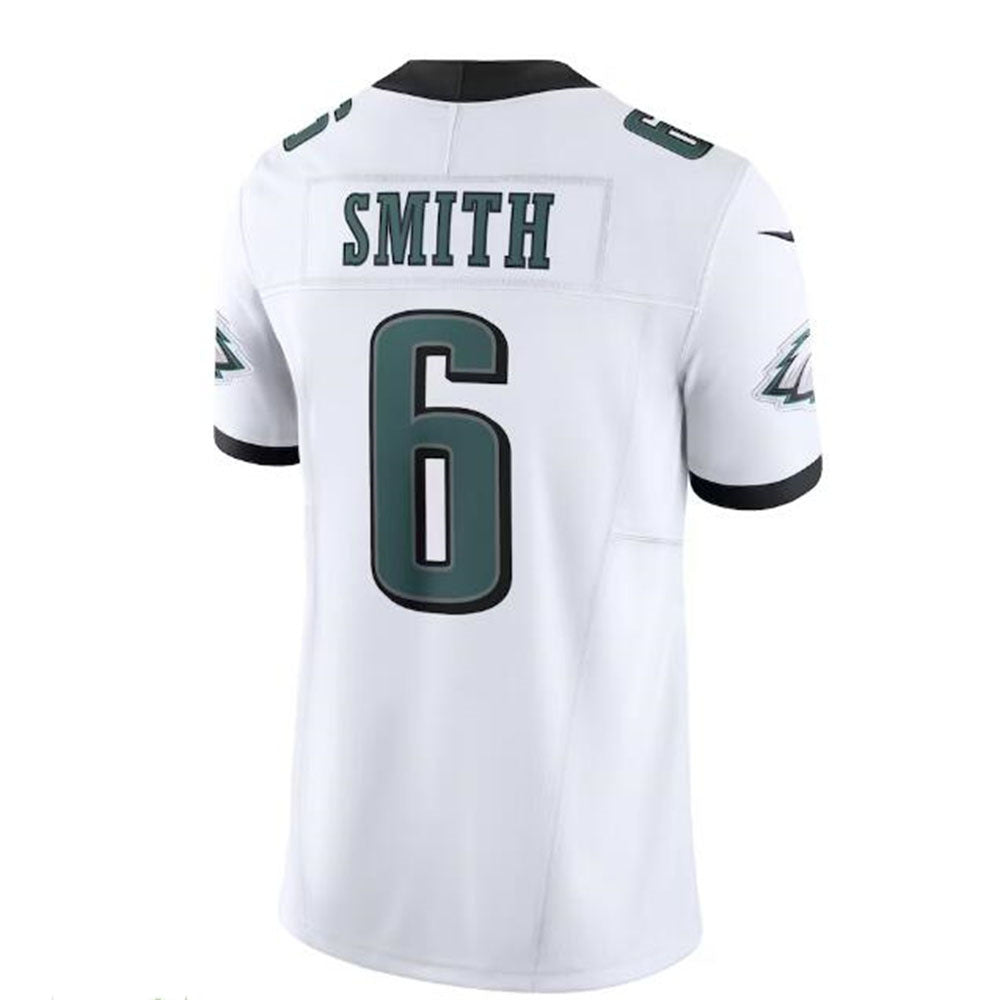 Custom #6 White PHI Football Shirt Top
